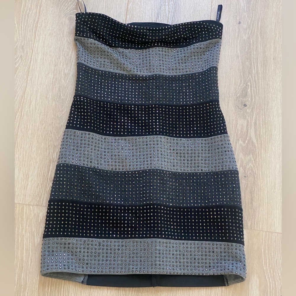 Bebe studded tube dress